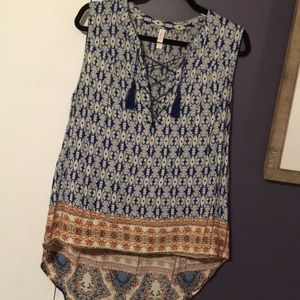 Xhilaration xl sleeveless bohemian top